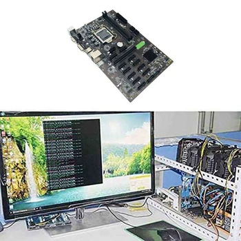 B250 BTC Mining Placa de baza cu G3920 CPU+RGB Ventilatorului de Răcire+DDR4 4GB 2666MHZ RAM+SSD 128G 12XGraphics Slot pentru BTC Miner