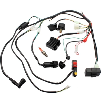 Completați Electrice Fasciculului de Cabluri de Aprindere CDI Bobina Releul electromagnetic Kituri pentru 4 Timpi, ATV-uri QUAD Biciclete Murdărie 150Cc 200Cc